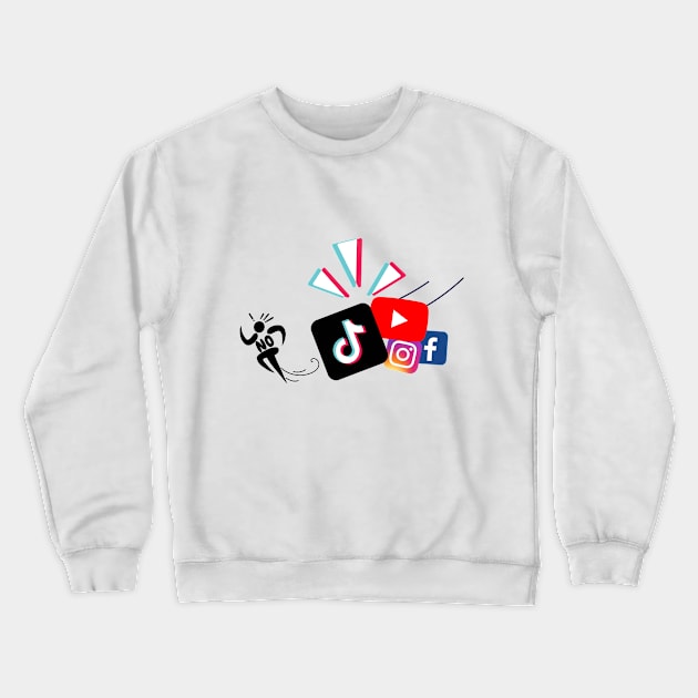 An Escape of social media addictive Crewneck Sweatshirt by brand.re